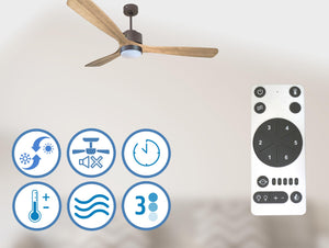 Ventilador de Techo Ultra silencioso de bajo consumo DC MljetD166C02LED65625