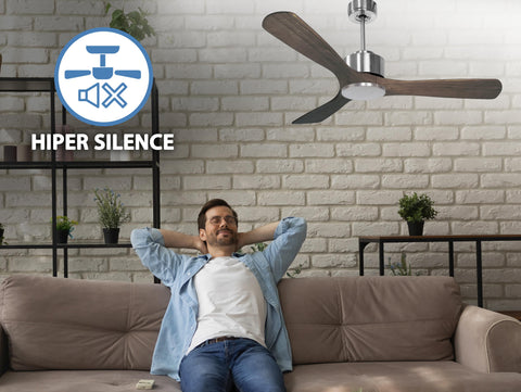 Moyo D132 C02 66432: Ventilador de Techo ø132 cm con Wifi Reversible Hypersilence
