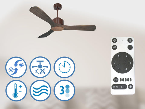 Moyo D132 C02 66865: Ventilador de Techo ø132 cm con Wifi Reversible Hypersilence
