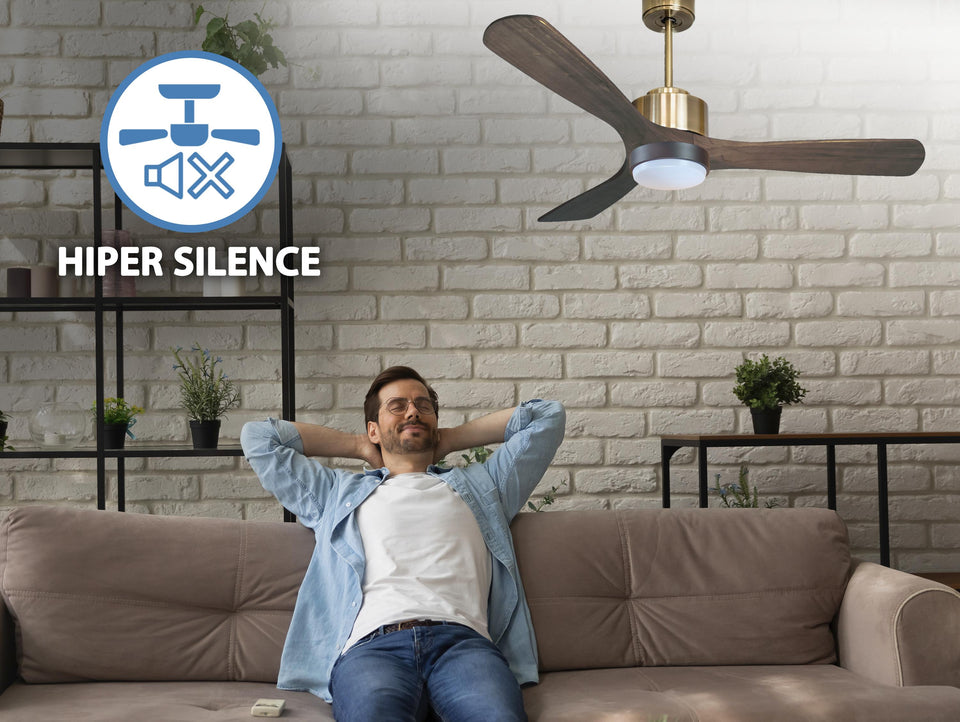 Ventilador de Techo Ultra silencioso de bajo consumo DC MoyoD132C02LED65963
