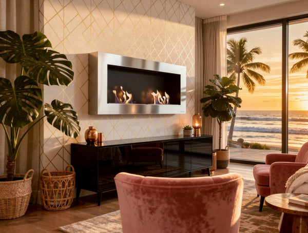 NISA: Chimeneas bioetanol pared