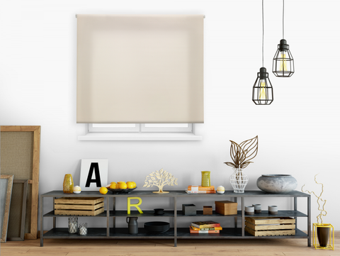 OPACARA_160x250_BEIGE: Estor Enrollable 160X250 BEIGE Poliéster Translúcido