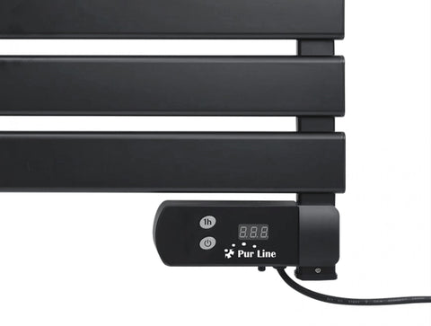 Toallero eléctrico compacto negro 100W