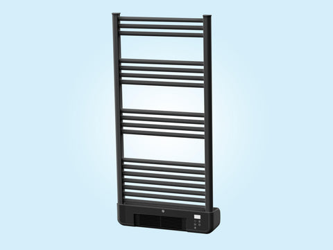 Potencia Maxima 2000 W Radiador Toallero negro con calefactor integrado y control WiFi