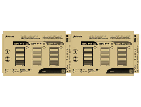 Potencia Maxima 500 W Toallero gris con temporizador 500W
