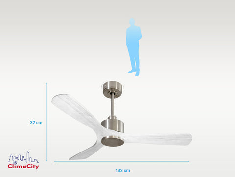   Ventilador de techo Wifi Motor DC Mando a Distancia Hypersilence Memoria