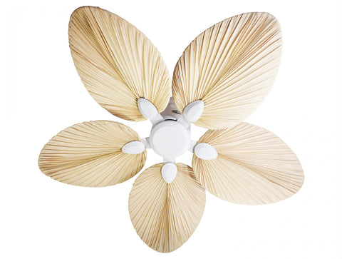 Ventilador de techo AC blanco con aspas de 132cm para 30m2