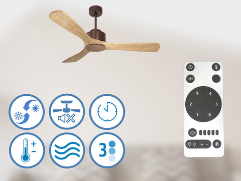   Ventilador de Techo ø132 cm con Wifi Reversible Hypersilence