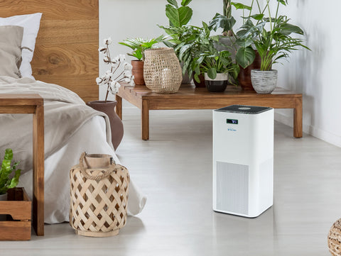 FRESH AIR 150: Purificador de aire con filtro HEPA, PM2, ionizador, pantalla LED táctil, 3 velocidades y modo AUTO para superficies de 60m2