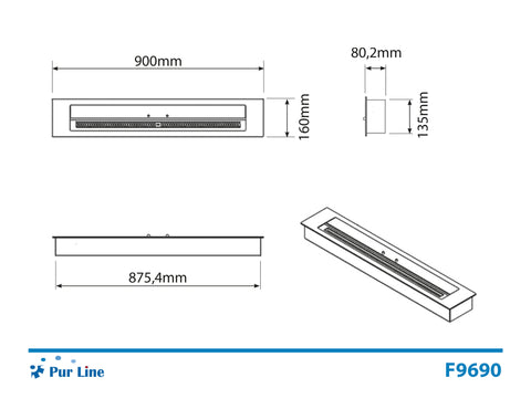 Packaging8436545091968: 8x90x16 cm 12.00Kg.