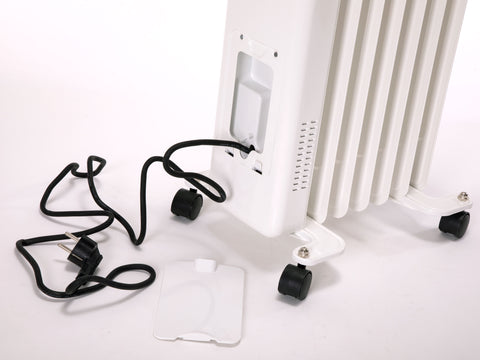 HOTI OR1500: Radiador de aceite 1500W bajo consumo con recipiente para humidificación