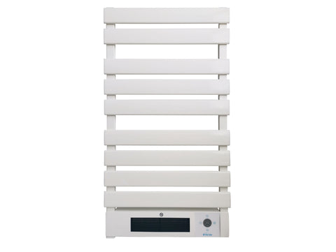 Toallero Eléctrico 1500W en aluminio blanco con display LED