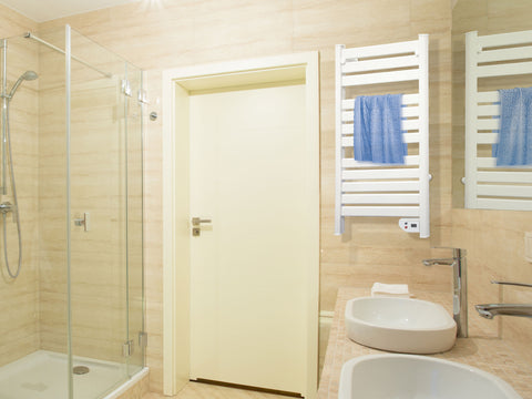 Toallero Eléctrico de Baño Mural - Purline | 500W | Aluminio | Blanco | Display LED