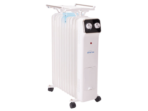 Radiador de aceite 2500W bajo consumo con recipiente para humidificación