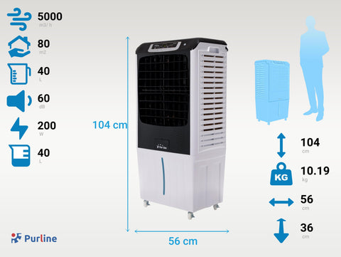 RAFY 185: Climatizador evaporativo de bajo consumo para grandes superficies