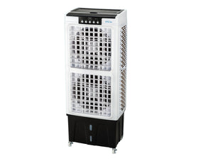 Climatizador evaporativo de gran caudal con ventilador y purificador