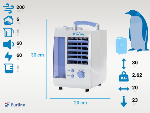 RAFY 30: Climatizador evaporativo de muy bajo consumo y 3 velocidades