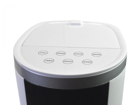 Potencia Maxima 45 W Climatizador Evaporativo de torre digital con apertura superior