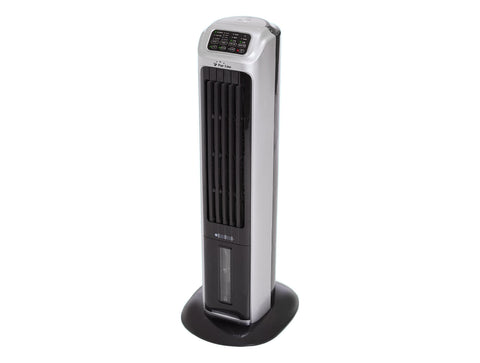 Climatizador evaporativo de bajo consumo con calefactor e ionizador