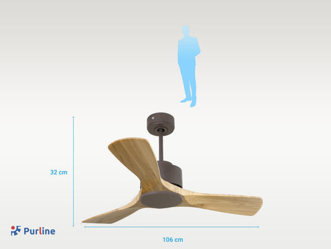   Ventilador de Techo ø106 cm con Wifi Reversible Hypersilence