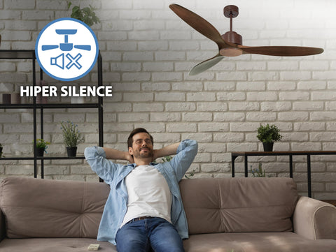 Saba D166 C02 66861: Ventilador de Techo ø166 cm con Wifi Reversible Hypersilence