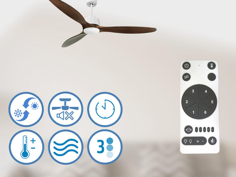 Saba D166 C02 69139: Ventilador de Techo ø166 cm con Wifi Reversible Hypersilence