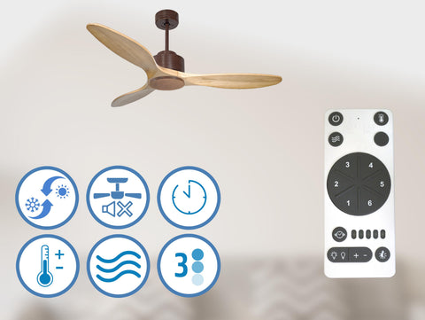   Ventilador de Techo ø132 cm con Wifi Reversible Hypersilence