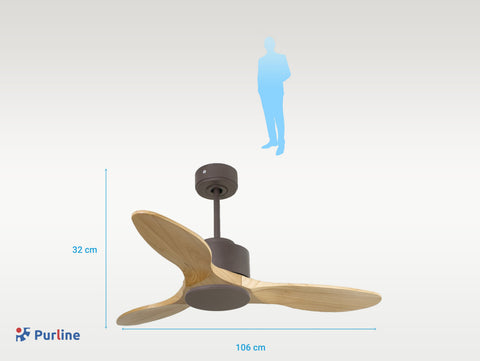   Ventilador de Techo ø106 cm con Wifi Reversible Hypersilence
