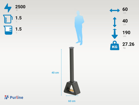 SYKE PYRAMID Capacidad Total 1.5 L