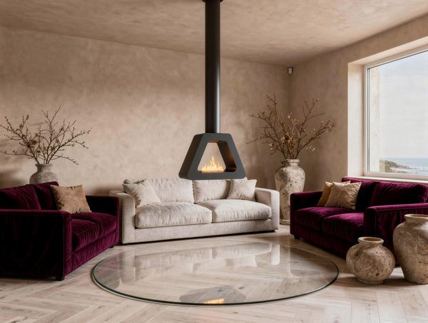 SYKE PYRAMID: Chimeneas bioetanol pared