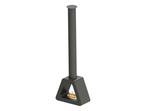 Chimenea de etanol de techo triangular en acero