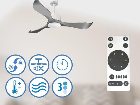   Ventilador de Techo ø132 cm con Wifi Reversible Hypersilence