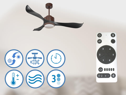 Ventilador de Techo Ultra silencioso de bajo consumo DC UtilaD132C02LED66945