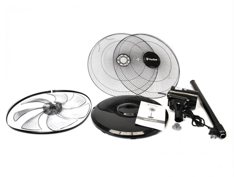 Velocidades 3 Ventilador Industrial de pie 100W con 7 aspas