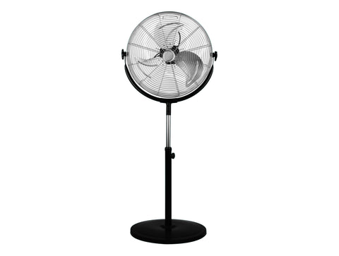 Ventilador industrial de pie en aluminio 120W con altura regulable