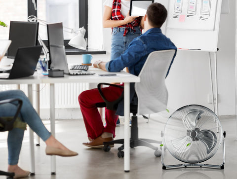 Ventilador industrial 90 W con 3 aspas y 3 velocidades