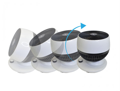Ventilador de sobremesa con oscilación vertical