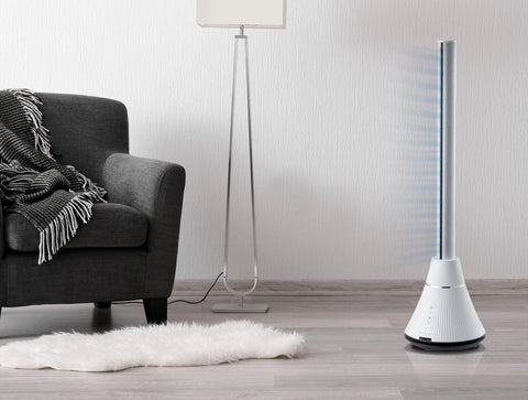 Ventilador de torre 100 W ultra silencioso con 8 velocidades