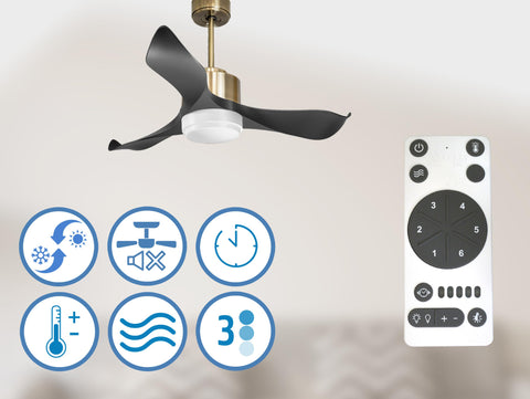 Ventilador de Techo Ultra silencioso de bajo consumo DC VulcanoD106C02LED65775