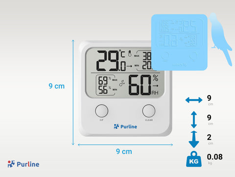 WS01N: Estación meteorológica inalámbrica con indicador de temperatura y humedad
