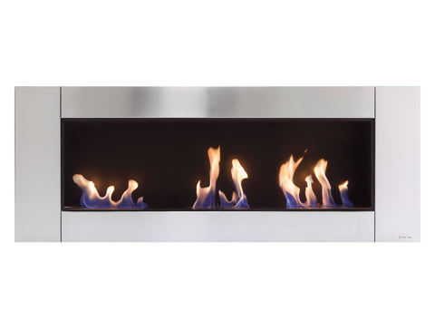 Chimenea de etanol panorámica con 3 quemadores