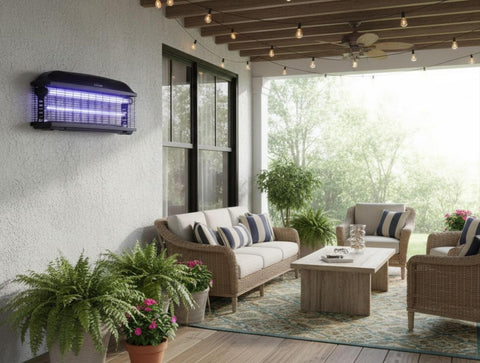 Potencia Maxima 45 W Mata insectos profesional 45W con luz ultravioleta