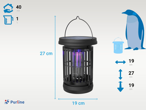 Mata insectos solar para 40m2