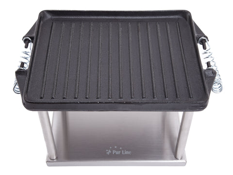 Plancha de barbacoa en hierro fundido para Chimenea de etanols_4