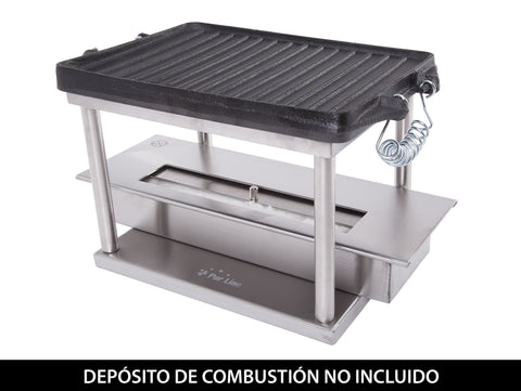 Plancha de barbacoa en hierro fundido para Chimenea de etanols_6
