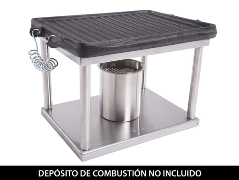 Plancha de barbacoa en hierro fundido para Chimenea de etanols_7
