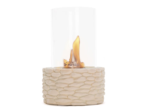 Chimenea de etanol de sobremesa de 750W de piedra artificial_4
