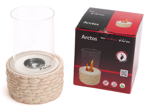 Chimenea de etanol de sobremesa de 750W de piedra artificial_6