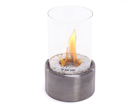 Chimenea de etanol de sobremesa de 750W en acero inoxidable