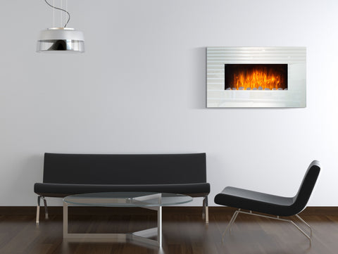 Chimenea eléctrica con calefacción - Chimenea con potencia de 2000W.